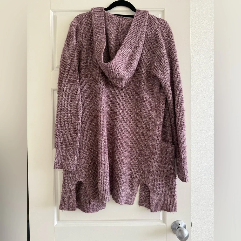 Abercrombie & Fitch Purple Hooded Cardigan Size Medium
